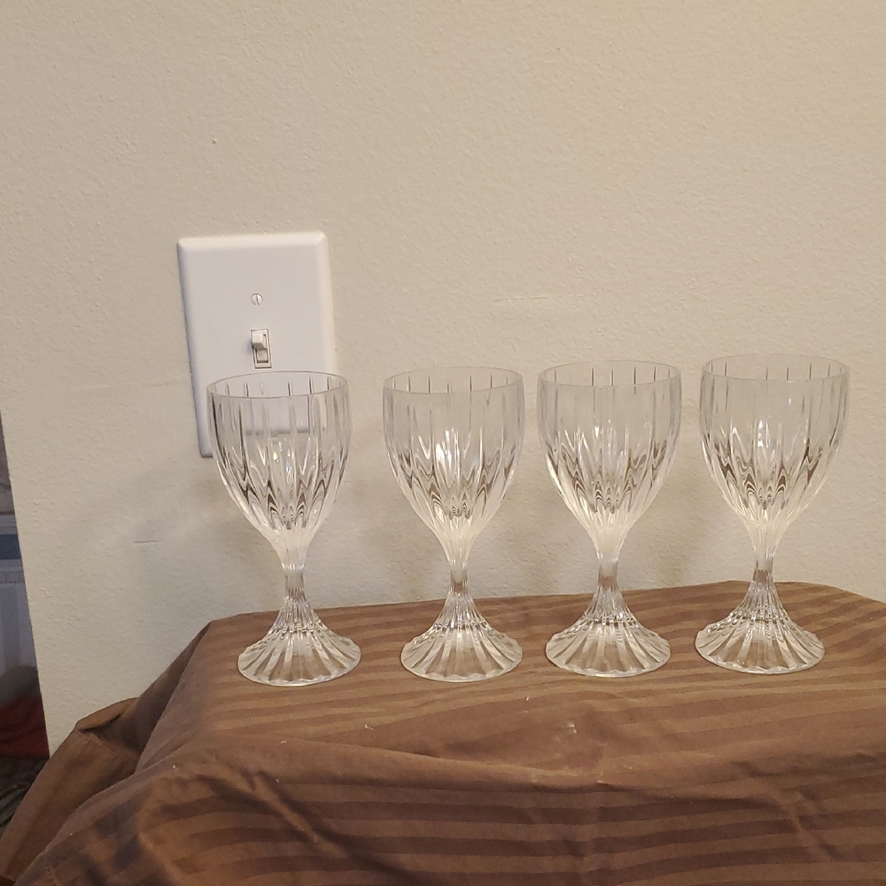 Vintage Mikasa Park Lane Crystal Goblets